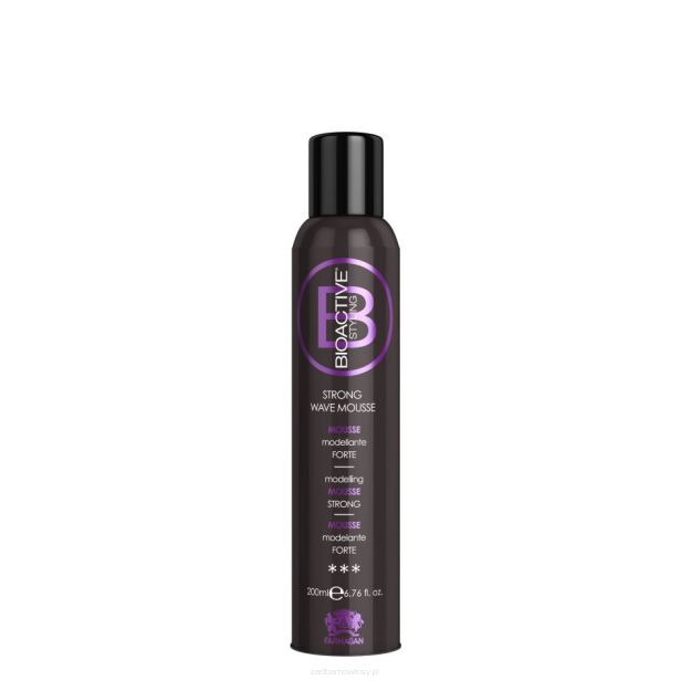 STRONG WAVE MOUSSE - Farmagan - Mocna pianka modelująca do włosów 200ml 
